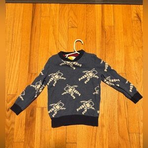 Mini Boden astronaut sweater size 5-6